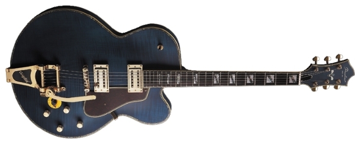 Полуакустическая гитара Peerless Deep Blue Custom