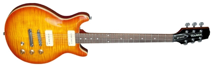 Электрогитара Hamer Guitars Sunburst Archtop Flametop P-90