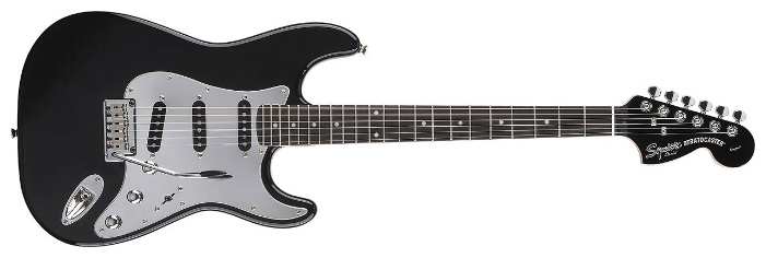 Электрогитара Squier Standard Stratocaster Black and Chrome