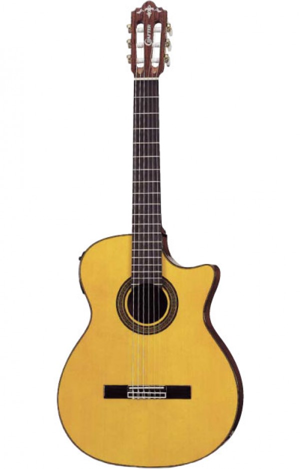 Классическая электроакустическая гитара Crafter SNT380EQ/YL